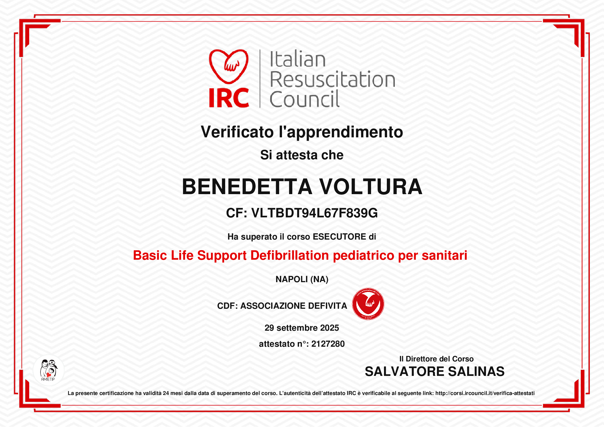 Certificazione P-BLSD